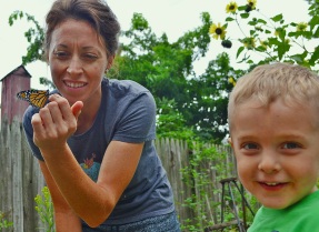 sid, mom, and butterfly